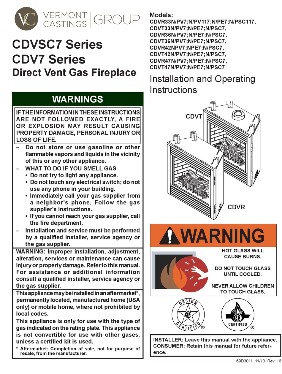 Vermont Castings Defiant Manual