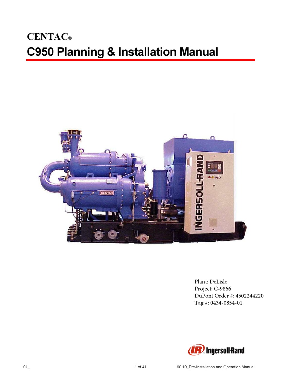 Ingersoll Rand Centac C Planning And Installation Manual Pdf