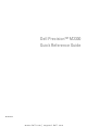 Dell PRECISION PP18L Quick Reference Manual