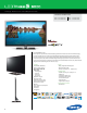 Samsung SMART TV UN40D6000 Specifications