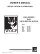 Wolf WKGX Owner's Manual