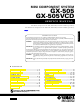Yamaha GX-505VCD Service Manual