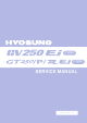 HYOSUNG Aquila GT250 Ej Service Manual