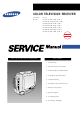 Samsung CS21D8S/BWT Service Manual