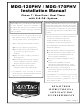 Maytag MDG-170PHV Installation Manual