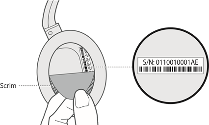 Bose - QUIETCOMFORT 35 II - Serial number location Serial number location