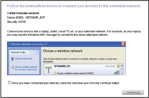 NETGEAR - WN3000RPv3 - Connect with Web Browser Setup Step 3 Connect with Web Browser Setup Step 3