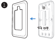 Honeywell - T6 Pro - Optional Cover Plate installation Step 1 Optional Cover Plate installation Step 1