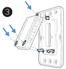 Honeywell - T6 Pro - Optional Cover Plate installation Step 3 Optional Cover Plate installation Step 3
