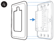 Honeywell - T6 Pro - Optional Cover Plate installation Step 4 Optional Cover Plate installation Step 4