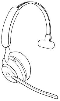 Jabra - Evolve2 65 - Wearing styles mono variant Step 1 Wearing styles mono variant Step 1