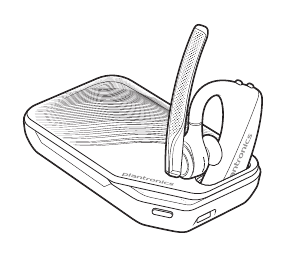 Plantronics - Voyager 5200 UC - Charge your headset Step 3 Charge your headset Step 3