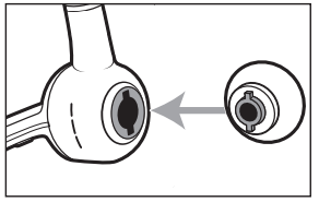 Plantronics - Poly Voyager 5200 Series - Change the eartip Step 3 Change the eartip Step 3