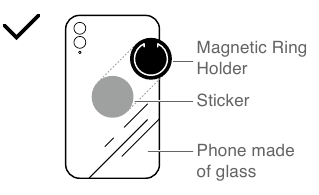 dji - OM 4 - Using the Magnetic Ring Holder Step 1 Using the Magnetic Ring Holder Step 1
