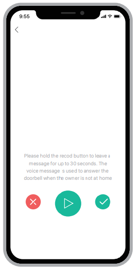 Meco - Smart Home Video Doorbell - Leave A Voice Message Step 3 Leave A Voice Message Step 3