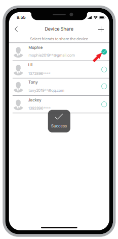 Meco - Smart Home Video Doorbell - Share Device Step 4 Share Device Step 4