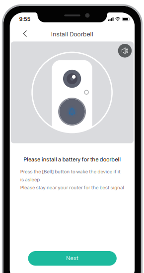 Meco - Smart Home Video Doorbell - Wi-Fi Set Up Step 3 Wi-Fi Set Up Step 3