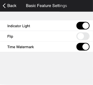 Merkury Innovations - SMART WI-FI CAMERA - Basic Feature Settings Basic Feature Settings
