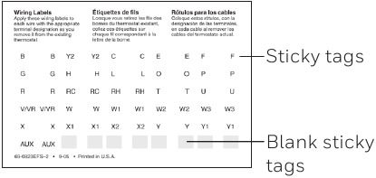 Honeywell - RTH6500WF - Installing your thermostat Step 3 Installing your thermostat Step 3