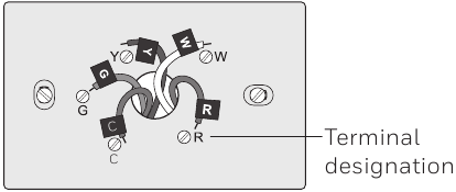 Honeywell - RTH6500WF - Installing your thermostat Step 4 Installing your thermostat Step 4