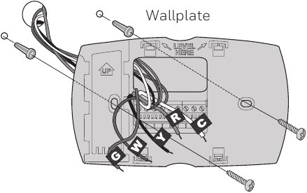 Honeywell - RTH6500WF - Installing your thermostat Step 6 Installing your thermostat Step 6