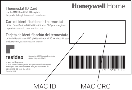 Honeywell - RTH6500WF - Registering your thermostat online Step 3 Registering your thermostat online Step 3
