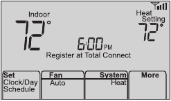 Honeywell - RTH6500WF - Unregistering thermostat Unregistering thermostat