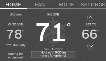 Honeywell - RTH9585WF1004 - Compressor protection Compressor protection