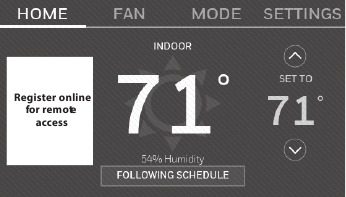 Honeywell - RTH9585WF1004 - Connecting to your Wi-Fi network Step 6 Connecting to your Wi-Fi network Step 6