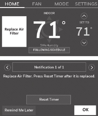 Honeywell - RTH9585WF1004 - Getting help and responding to alerts Step 2 Getting help and responding to alerts Step 2