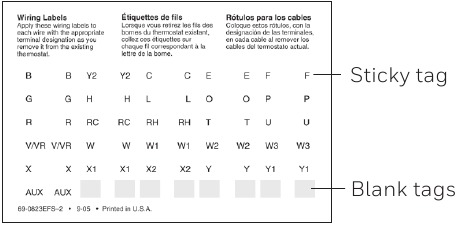 Honeywell - RTH9585WF1004 - Installing your thermostat Step 3 Installing your thermostat Step 3