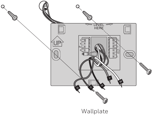 Honeywell - RTH9585WF1004 - Installing your thermostat Step 5 Installing your thermostat Step 5
