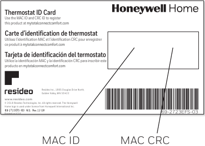 Honeywell - RTH9585WF1004 - Registering your thermostat online Step 3 Registering your thermostat online Step 3