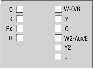 Honeywell - RTH9585WF1004 - Wiring (Heat Pump System) Step 1 Wiring (Heat Pump System) Step 1