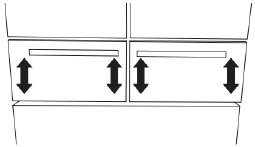Whirlpool - WRX735SDHZ - Adjust the Drawer Fronts Up/Down Adjust the Drawer Fronts Up/Down