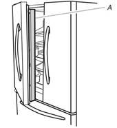 Whirlpool - WRX735SDHZ - Opening and Closing Doors Step 1 Opening and Closing Doors Step 1