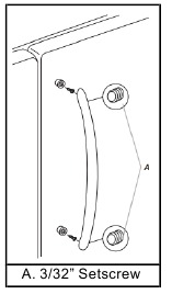 Whirlpool - WRX735SDHZ - Refrigerator Door Handle Style 1 Refrigerator Door Handle Style 1