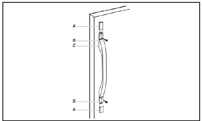 Whirlpool - WRX735SDHZ - Refrigerator Door Handle Style 2 Refrigerator Door Handle Style 2