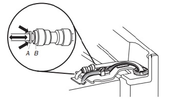 Whirlpool - WRX735SDHZ - Remove Left-Hand Refrigerator Door Step 2 Remove Left-Hand Refrigerator Door Step 2