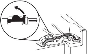 Whirlpool - WRX735SDHZ - Remove Left-Hand Refrigerator Door Step 3 Remove Left-Hand Refrigerator Door Step 3