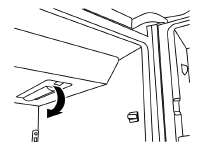 Whirlpool - WRX735SDHZ - Style 1— Right-Hand Side of Refrigerator Ceiling Step 2 Style 1— Right-Hand Side of Refrigerator Ceiling Step 2
