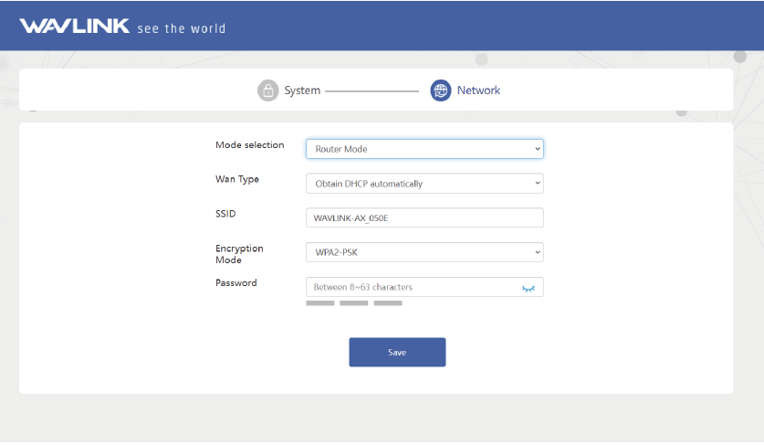 Wavlink - AERIAL D4X - Router Mode Router Mode
