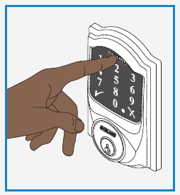 Schlage - Connect Smart Deadbolt - Factory default reset Step 2 Factory default reset Step 2