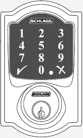 Schlage - Connect Smart Deadbolt - Touchscreen Assembly Touchscreen Assembly
