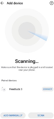 Huawei - FreeBuds 3 - Adding FreeBuds 3 to the Device List Step 1 Adding FreeBuds 3 to the Device List Step 1