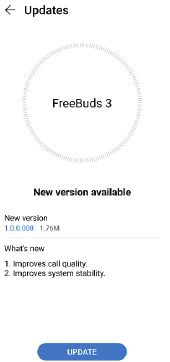 Huawei - FreeBuds 3 - Software Update Step 3 Software Update Step 3
