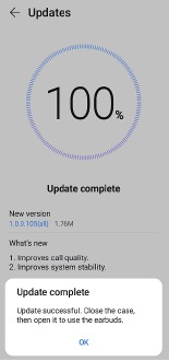 Huawei - FreeBuds 3 - Software Update Step 5 Software Update Step 5