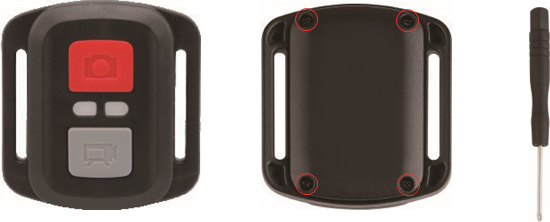 Akaso - EK7000 - CR2032 BATTERY REPLACEMENT FOR EK7000 REMOTE Step 1 CR2032 BATTERY REPLACEMENT FOR EK7000 REMOTE Step 1