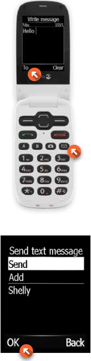 Consumer Cellular - DORO PhoneEasy 626 - CREATING AND SENDING TEXT & PICTURE MESSAGES Step 1 CREATING AND SENDING TEXT & PICTURE MESSAGES Step 1