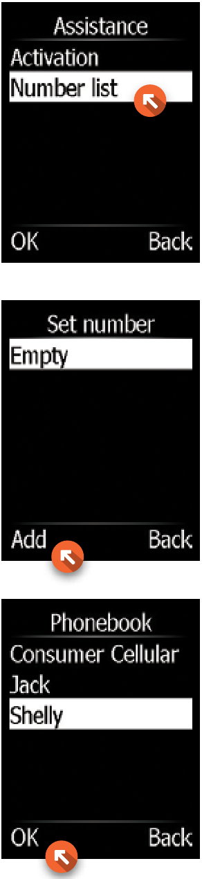 Consumer Cellular - DORO PhoneEasy 626 - EMERGENCY ASSISTANCE BUTTON Step 2 EMERGENCY ASSISTANCE BUTTON Step 2